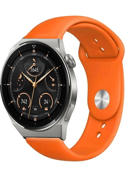 Huawei Watch Gt3 Pro 46MM Akıllı Saat Uyumlu Yumuşak Dokulu Silikon Kordon Kayış