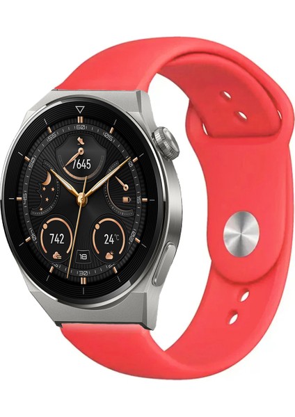 Huawei Watch Gt3 Pro 46MM Akıllı Saat Uyumlu Yumuşak Dokulu Silikon Kordon Kayış