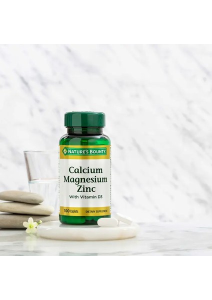 Calcium Magnesium Zinc + D3 Takviye Edici Gıda 100 Taplet