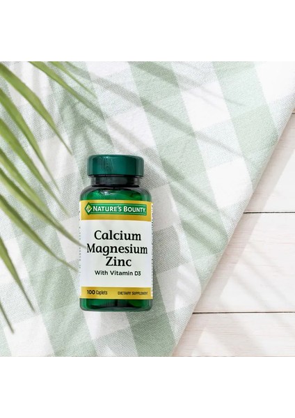 Calcium Magnesium Zinc + D3 Takviye Edici Gıda 100 Taplet fiyatları