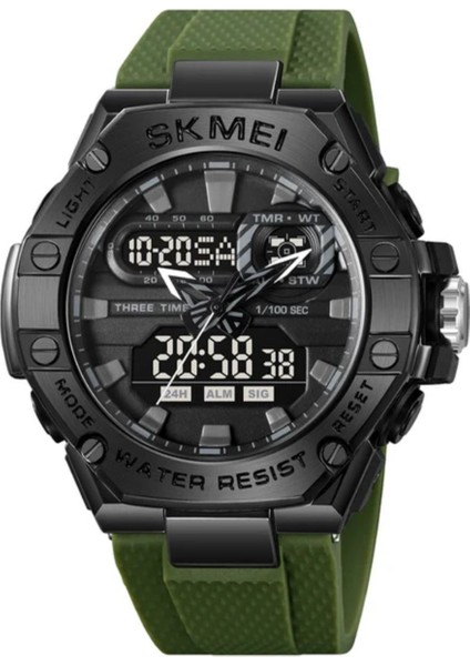 Skmei 2221 Haki Renk Spor Erkek Kol Saati