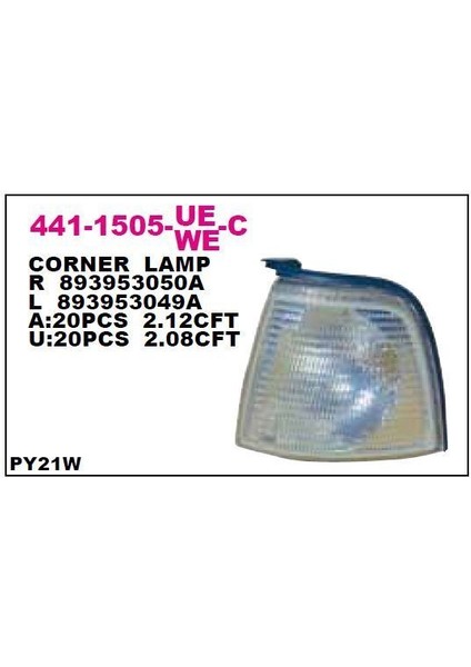DEPO-441-1505R-UE-C - Sınyal Lambası On Sag Audı A80 86-94 Bmc Pro Kamyon