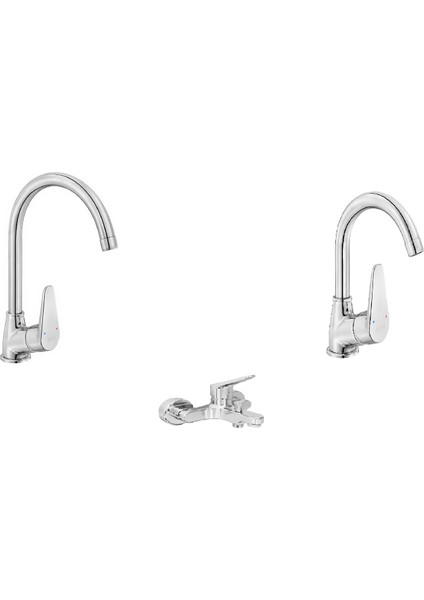 Spylos 3'lü Batarya Seti (Mutfak-Banoy-Lavabo)