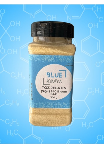 Toz Jelatin 300 gr - Sığır 240BLOOM E441 - Kolay Kullanım