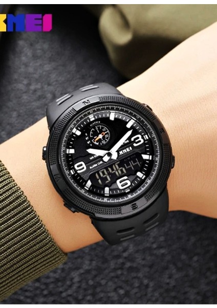 Skmei 1655 Dijital Analog Spor Erkek Kol Saati