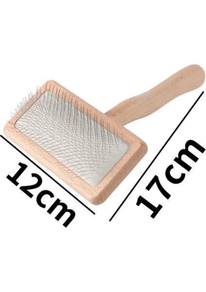 Köpek Fırçası Ahşap Köpekler Tarak Evcil Hayvan Saçları Sökücü Köpek Tımar Fırçası Kedi Saç Düğüm Taraklar Rahat Sap Köpekler Tarak Evcil Hayvan Aksesuarları: Ahşap M (Yurt Dışından)