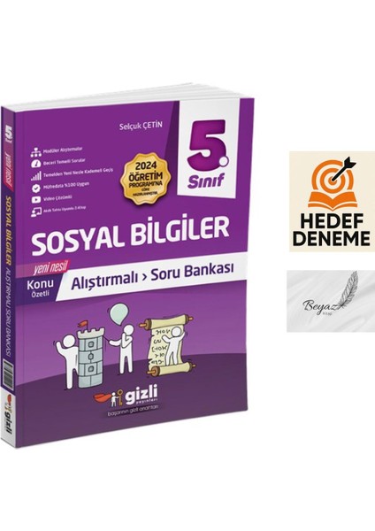Gizli 5.sınıf Alıştırmalı Sosyal Bilgiler Soru Bankası Hedef Deneme