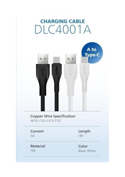DLC4001A Usb-C Şarj ve Data Kablosu, Hızlı Şarj, 3A Yüksek Akım, 1 Metre, Dayanıklı Slikon Kablo (Beyaz) fiyatları