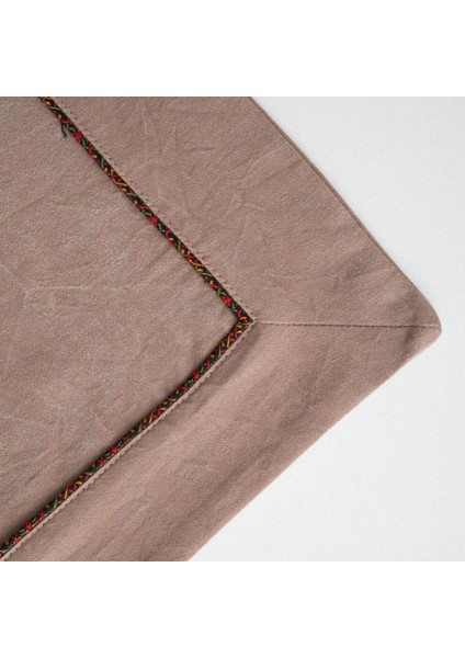 Havin Çift Kişilik Nevresim Takımı %100 Organik Pamuk Saten Parça Boya Bej 200X220 cm
