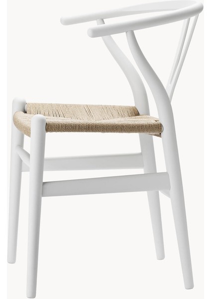 Hans J. Wegner CH24 Wishbone Sandalye: Kırmızı, El Örgüsü Oturma Alanı fırsatları