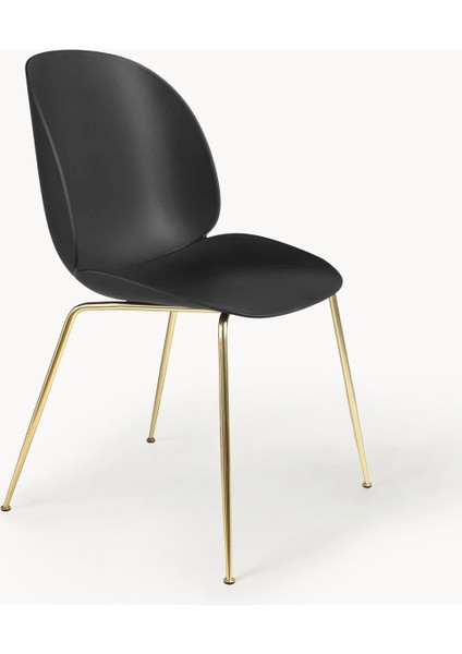 Beetle Plastik Sandalye - Nugat Rengi, Konforlu ve Şık