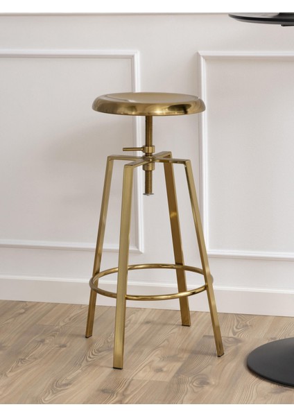 Goose Döner Bar Taburesi – Altın Renkli Metal, Yükseklik Ayarlı ve Modern Tasarım fiyatları