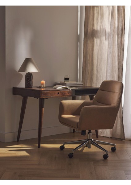 Benson Ofis Sandalyesi: Kolçaklı, Ayarlanabilir, Koyu Gri modelleri