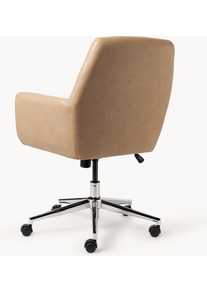 Benson Ofis Sandalyesi: Kolçaklı, Ayarlanabilir, Koyu Gri