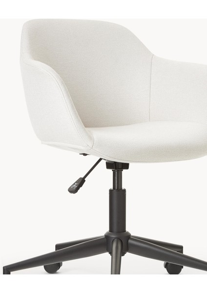 Fiji Döşemeli Ofis Sandalyesi: Ince Oturma Alanlı, Döner ve Ayarlanabilir