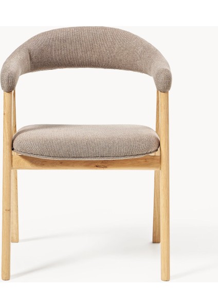 Nik Kollu Sandalye - 35.000 Martindale Kumaş, Yağlı Meşe Gövde, Ergonomik Tasarım fırsatları