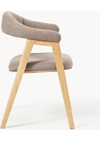 Nik Kollu Sandalye - 35.000 Martindale Kumaş, Yağlı Meşe Gövde, Ergonomik Tasarım indirimleri