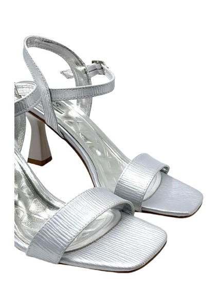 (Wiesse) Tek Bant Topuklu Kadın Ayakkabı Gri indirimleri