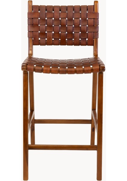 Perugia Teak Ağacı Hasır Tezgah Taburesi: Kahverengi, Akdeniz Esintisi fiyatları