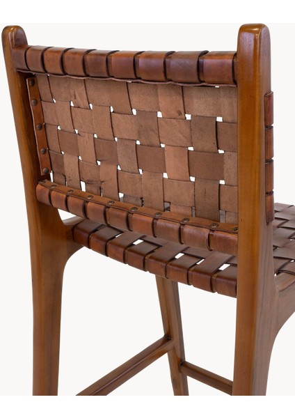 Perugia Teak Ağacı Hasır Tezgah Taburesi: Kahverengi, Akdeniz Esintisi indirimleri