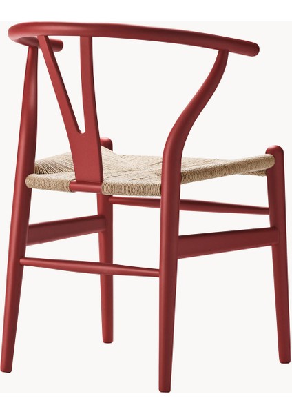 Hans J. Wegner CH24 Wishbone Sandalye: El Örgüsü Oturma Alanlı Ahşap Sandalye fırsatları