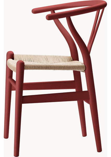 Hans J. Wegner CH24 Wishbone Sandalye: El Örgüsü Oturma Alanlı Ahşap Sandalye indirimleri