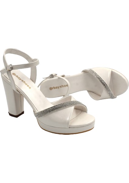 Prego (Erbay) Taş Biye Detaylı Topuklu Kadın Platform Ayakkabı Sedef fiyatları
