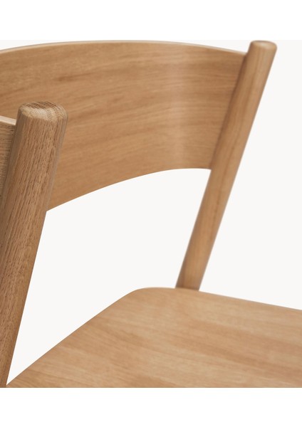 Oblique Bar Taburesi - Meşe Kaplama, Kavisli Sırtlı, Zamansız Tasarım indirimleri