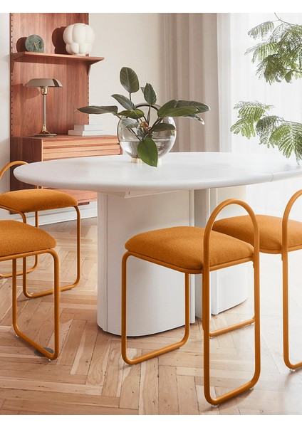 Angui Bukle Sandalye – Gri Mavi, Geri Dönüştürülmüş Kumaş