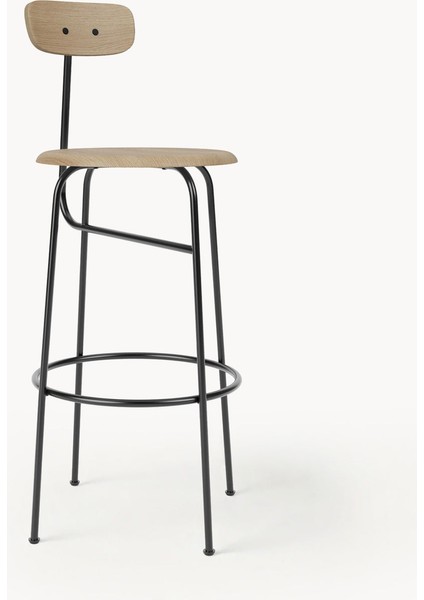 Afteroom Metal ve Ahşap Bar Taburesi - Minimalist, Konforlu Tasarım
