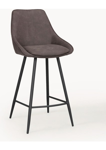 Sierra Sayaç Taburesi: Açık Gri, Siyah Ayaklı, Yüksek Dayanıklı