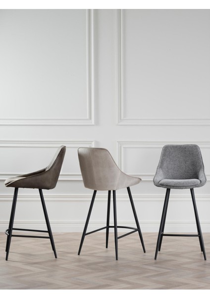 Sierra Sayaç Taburesi: Açık Gri, Siyah Ayaklı, Yüksek Dayanıklı