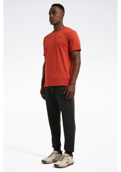 Kiremit Erkek Yuvarlak Yaka Normal Kalıp T-Shirt 100205341 Athlete Tee 2.0 Rbk-Endur