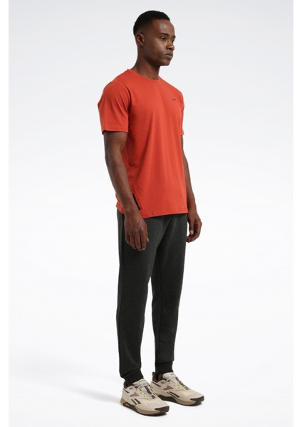 Kiremit Erkek Yuvarlak Yaka Normal Kalıp T-Shirt 100205341 Athlete Tee 2.0 Rbk-Endur