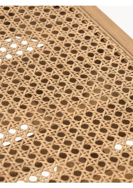 Sissi Viyana Hasır Bar Taburesi – Açık Ahşap Iskelet, Bej Oturak