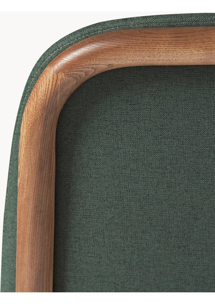 Julie Koyu Yeşil Döşemeli Dişbudak Ahşap Sandalye