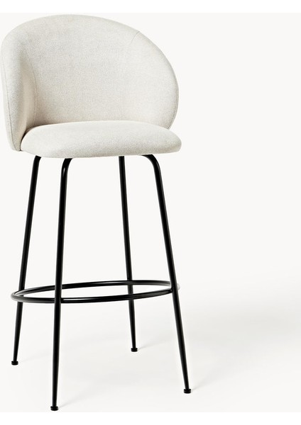 Luisa Kadife Bar Taburesi: Taupe Rengi, Parlak Altın Ayaklar, Çok Yönlü