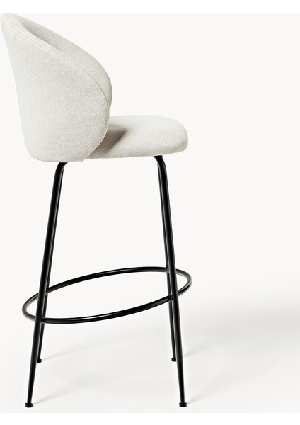 Luisa Kadife Bar Taburesi: Taupe Rengi, Parlak Altın Ayaklar, Çok Yönlü fırsatları