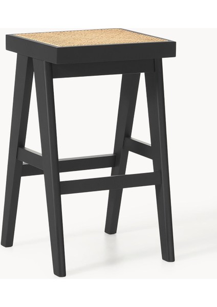 Sissi Viyana Hasır Bar Taburesi – Koyu Ahşap Iskelet, Bej Oturak fiyatları