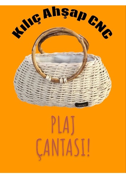 Plaj Çantası -Çanta- Bambu El Örmesi Çanta fiyatları