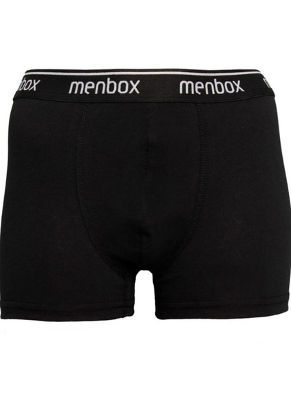 Erkek Likralı Boxer Siyah-3 Adet