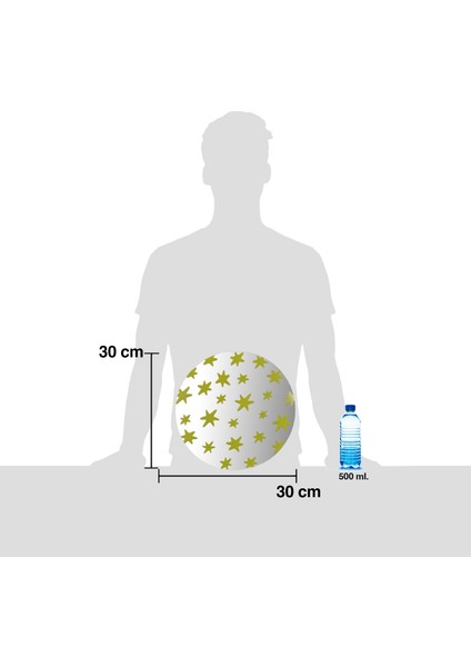 Echo Deco Yıldız Desen Baskılı Dekoratif Ayna fırsatları
