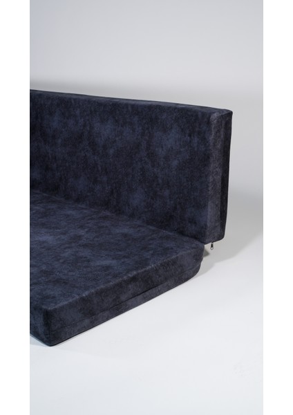 Katlanır Sünger Yatak 60*40*185*10 cm Uzunluk Gri Sünger Dallas Kumaş