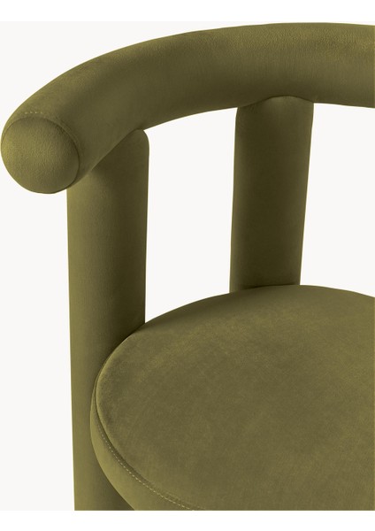 Calan Kadife Sandalye – 30.000 Martindale, Kavisli Form, Konforlu ve Modern Tasarım