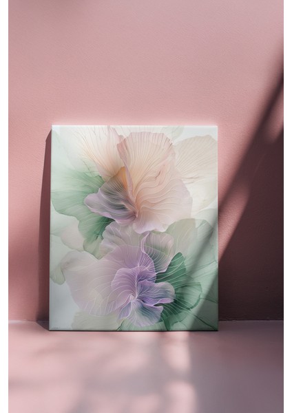 Zarif Çiçek Soyut Kanvas Tablo – NV00290 fiyatları