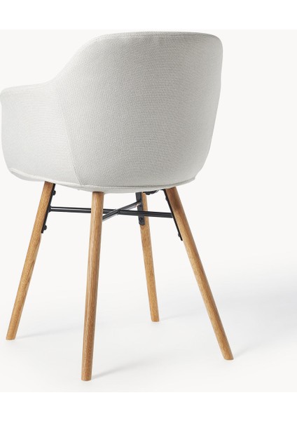 Fiji Kollu Sandalye – Scandi Stil, 40.000 Martindale, Metal Ayaklı, Dar Oturumlu
