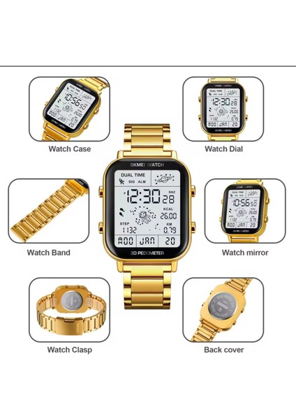 Skmei 1888 Dijital Moda Erkek Kol Saati LED