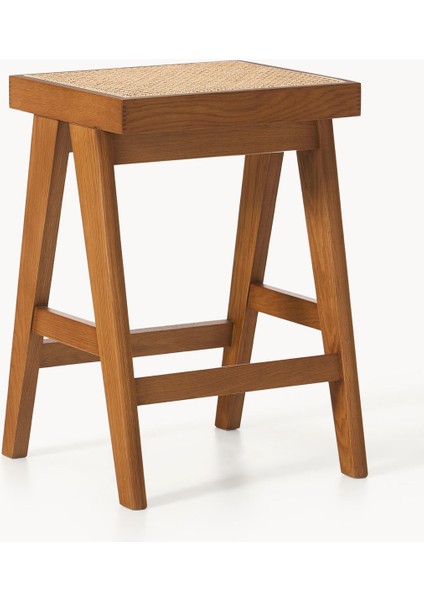 Sissi Viyana Hasır Bar Taburesi – Siyah Iskelet, Bej Oturak fiyatları