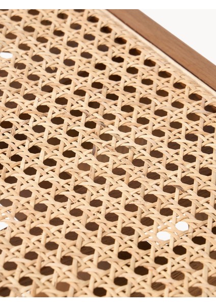 Sissi Viyana Hasır Bar Taburesi – Siyah Iskelet, Bej Oturak