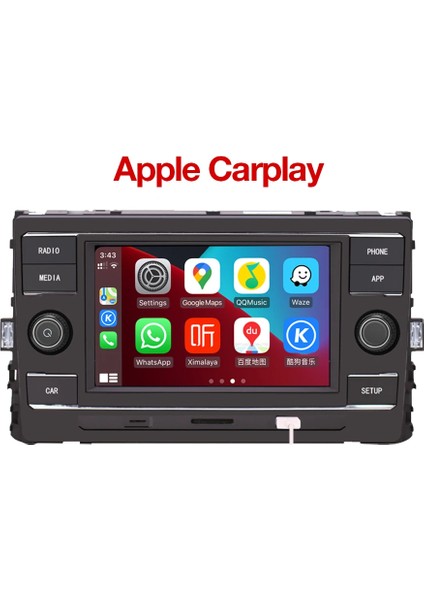 Volkswagen Rcd 330 Dokunmatik Multimedya Ünitesi – Carplay / Android Auto Destekli – Golf 7-7.5 / Passat B8 Uyumlu fırsatları